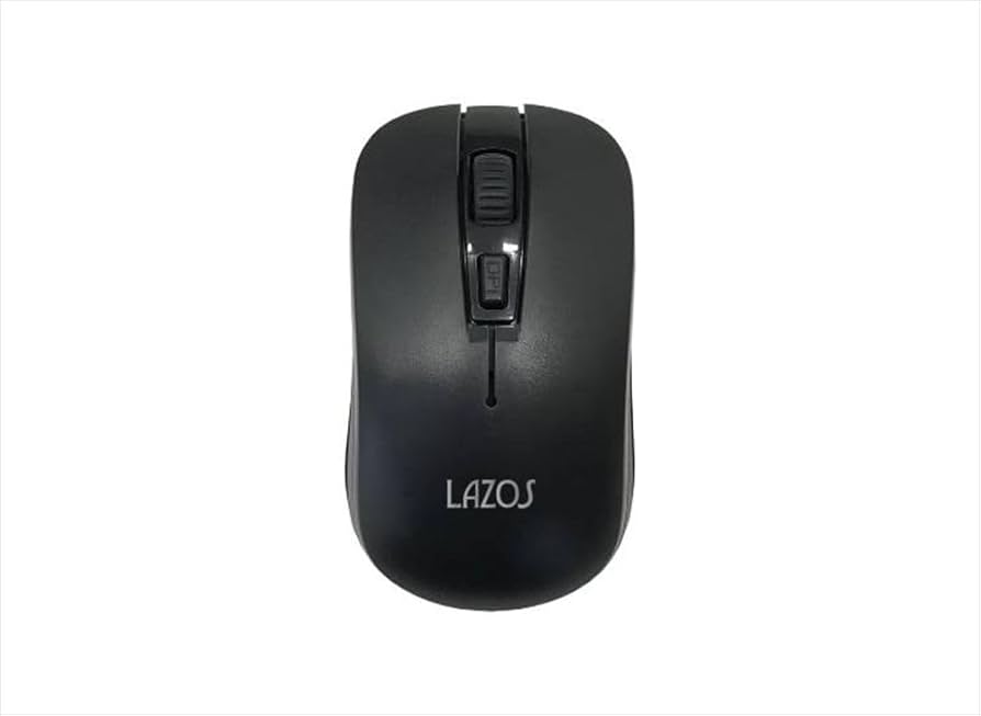 (未使用･未開封品)　光学式マウス M黒 kmdlckf Amazon | Lazos 光学式 ワイヤレスマウス L-YM-BK (ブラック